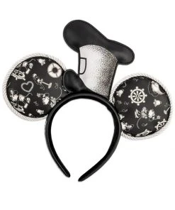 New In Loungefly Disney Steamboat Willie Hat Rope Headband