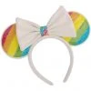 Loungefly Disney Minnie Mouse Sequin Rainbow Headband New In