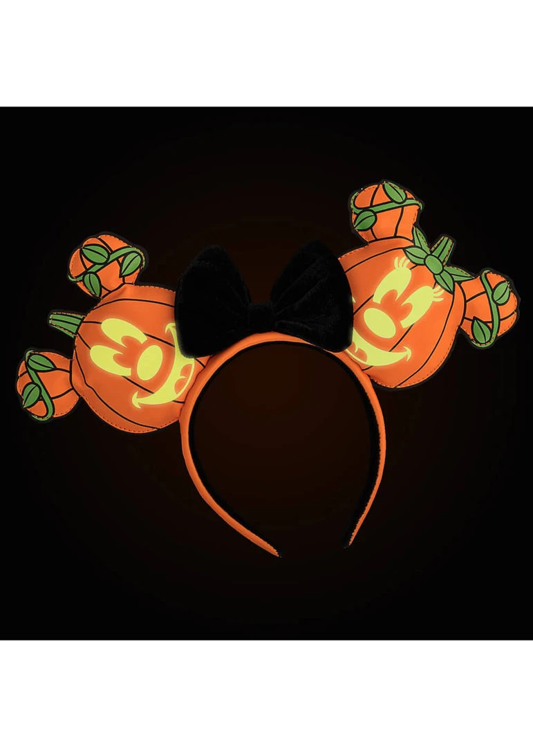 New In Loungefly Disney Mickey-O-Lantern Headband