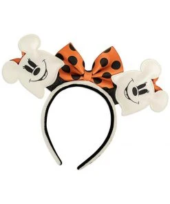 Loungefly Disney Ghost Minnie Glow In The Dark Headband New In