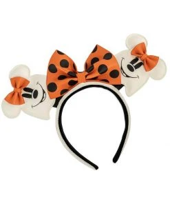 Loungefly Disney Ghost Minnie Glow In The Dark Headband New In