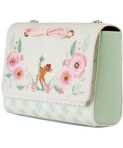 Loungefly Disney Bambi Spring Time Gingham Bag Green