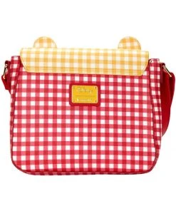 Loungefly Disney Winnie The Pooh Gingham Crossbody Bag Yellow