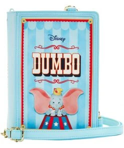 New In Loungefly Disney Dumbo Book Series Crossbody Backpack Blue