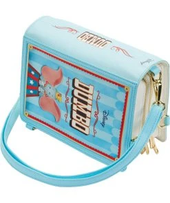 New In Loungefly Disney Dumbo Book Series Crossbody Backpack Blue