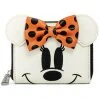 New In Loungefly Disney Ghost Minnie Glow In The Dark Wallet
