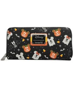 New In Loungefly Disney Spooky Mice Candy Corn Wallet