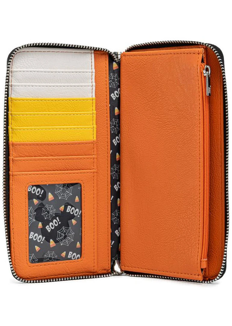 New In Loungefly Disney Spooky Mice Candy Corn Wallet