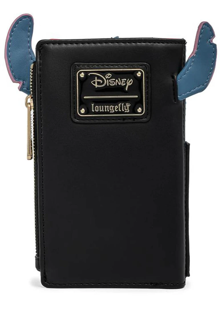 New In Loungefly Disney Lilo And Stitch Vampire Bow Tie Wallet