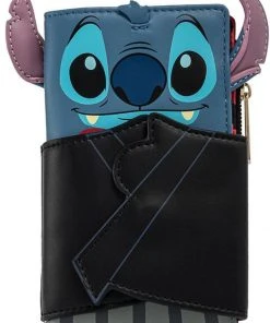 New In Loungefly Disney Lilo And Stitch Vampire Bow Tie Wallet