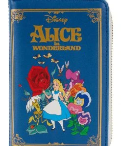Loungefly Disney Alice In Wonderland Classic Book Wallet Blue