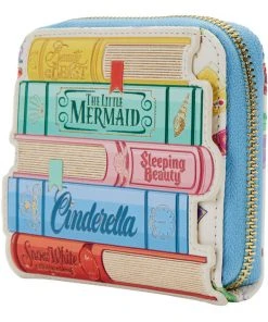 Loungefly Disney Princess Books Classic Wallet Multi New In