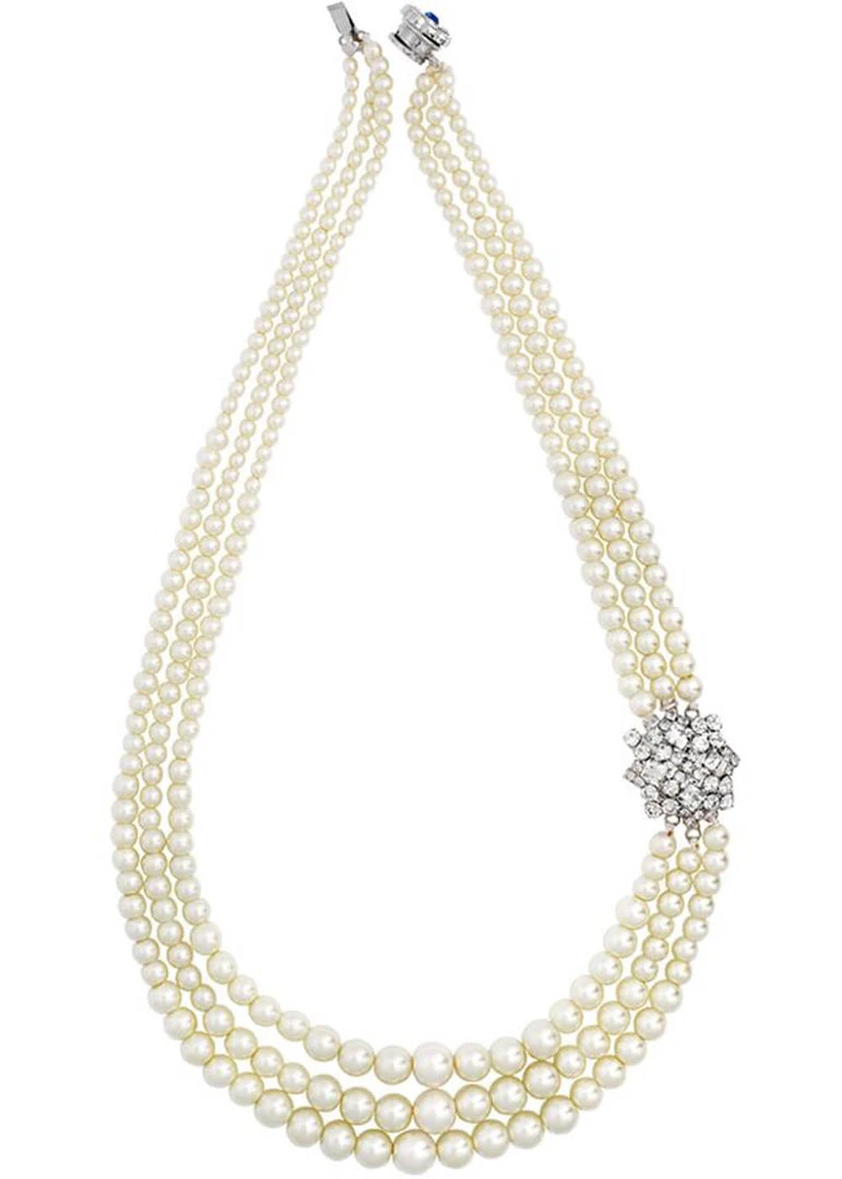 Love Vintage Daisy 20's Necklace Cream New In