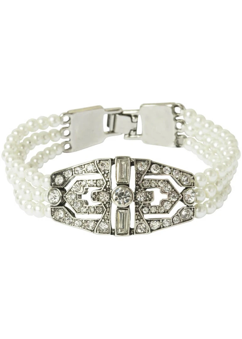 Love Vintage Art Deco 20's Bracelet Cream New In