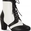 Lulu Hun Adele 60's Boots Black White