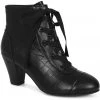 Lulu Hun Selma Quilted 40's Boots Black