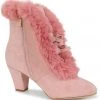 Lulu Hun Tatiana 40's Boots Pink New In