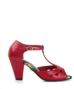 Lulu Hun Veronica 50's Pumps Red