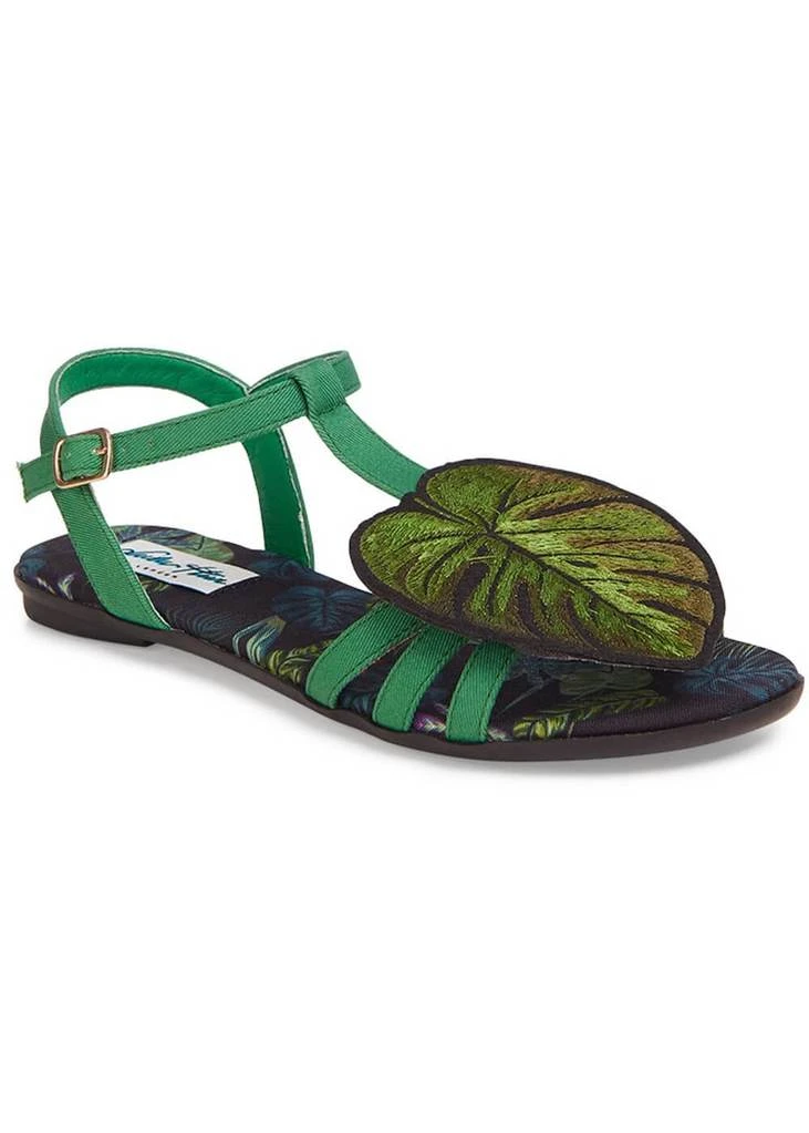 Lulu Hun Lottie Leaf 50's Sandals Green