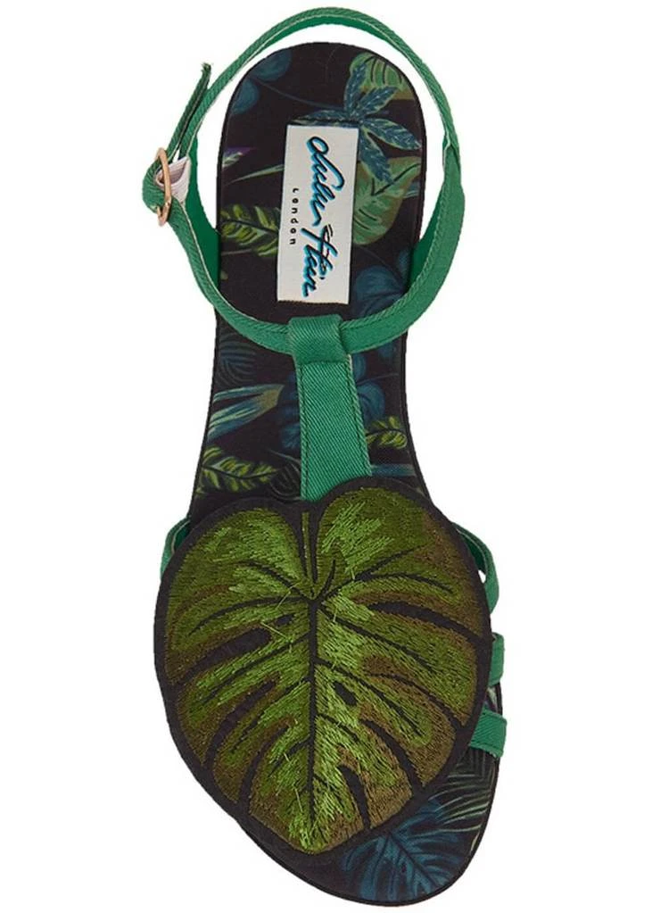 Lulu Hun Lottie Leaf 50's Sandals Green