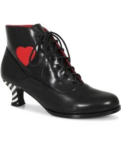 Lulu Hun Medea Heart 60's Ankleboots Black