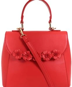 New In Lulu Hun Zoe Floral 50's Handbag Red