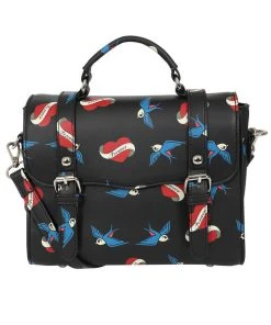 Lulu Hun Joanna Forever Old School Satchel Bag Black New In