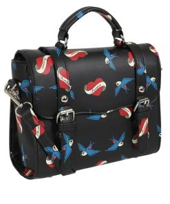 Lulu Hun Joanna Forever Old School Satchel Bag Black New In