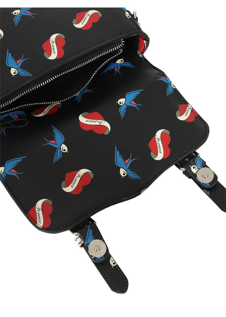 Lulu Hun Joanna Forever Old School Satchel Bag Black New In