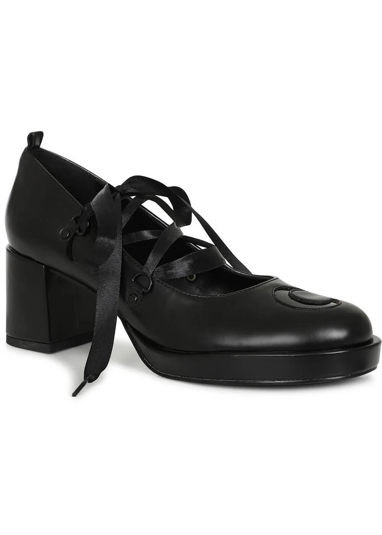 Lulu Hun Chandra Moon 60's Pumps Black New In