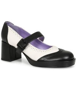 Lulu Hun Wednesday 60's Pumps Black White