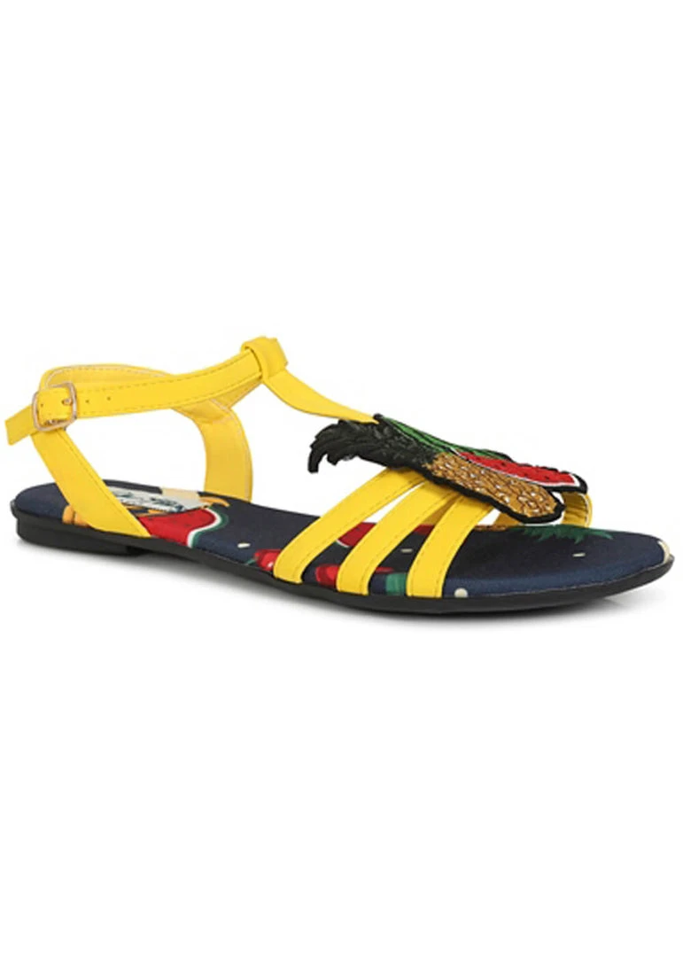 New In Lulu Hun Lottie Fruits Sandals Yellow