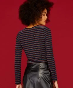 Minueto Rainbow Lurex 70's Top Multicolour