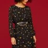 Minueto Tami Galaxi 60's Dress Black New In