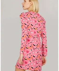 Minueto Maki Sushi 80's Dress Pink