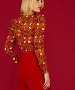 Minueto Chopsticks Sushi 60's Top Brown New In