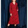 Minueto Penny 70's Midi Dress Red New In