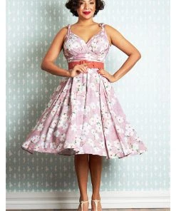 Miss Candyfloss Chana Amber 40's Swing Dress Punch New In