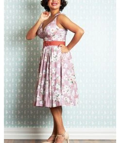 Miss Candyfloss Chana Amber 40's Swing Dress Punch New In