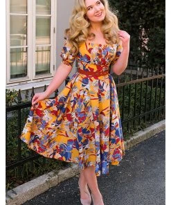 Miss Candyfloss Danica Floral 50's Swing Dress