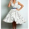 New In Miss Candyfloss Krista Lee 50's Swing Dress Navy
