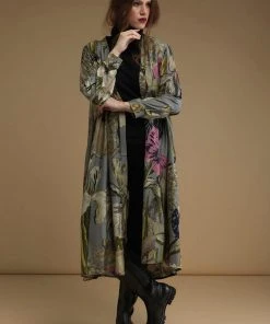 One Hundred Stars Iris Duster Grey New In