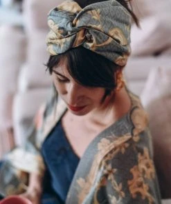 One Hundred Stars Rococo 70's Headband Grey New In