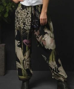 One Hundred Stars Iris Crepe Trousers Black