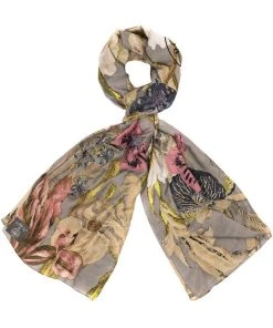 One Hundred Stars Iris Scarf Grey New In