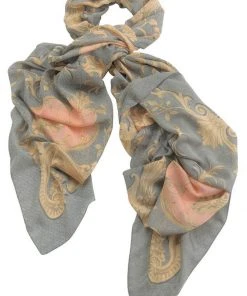 One Hundred Stars Rococo Scarf Grey New In