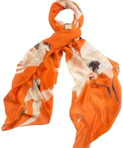 New In One Hundred Stars Stork Scarf Orange