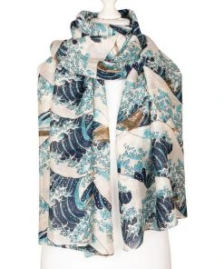 New In One Hundred Stars Wave Scarf Blue