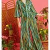 New In Onjenu Laurie Farrah 70's Jumpsuit Green
