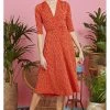 Onjenu Amy Themis 70's Dress Red